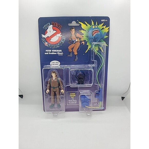 Hasbro The Real Ghostbusters PETER VENKMAN Grabber Ghost Figure Retro Toy Kenner - Picture 1 of 13